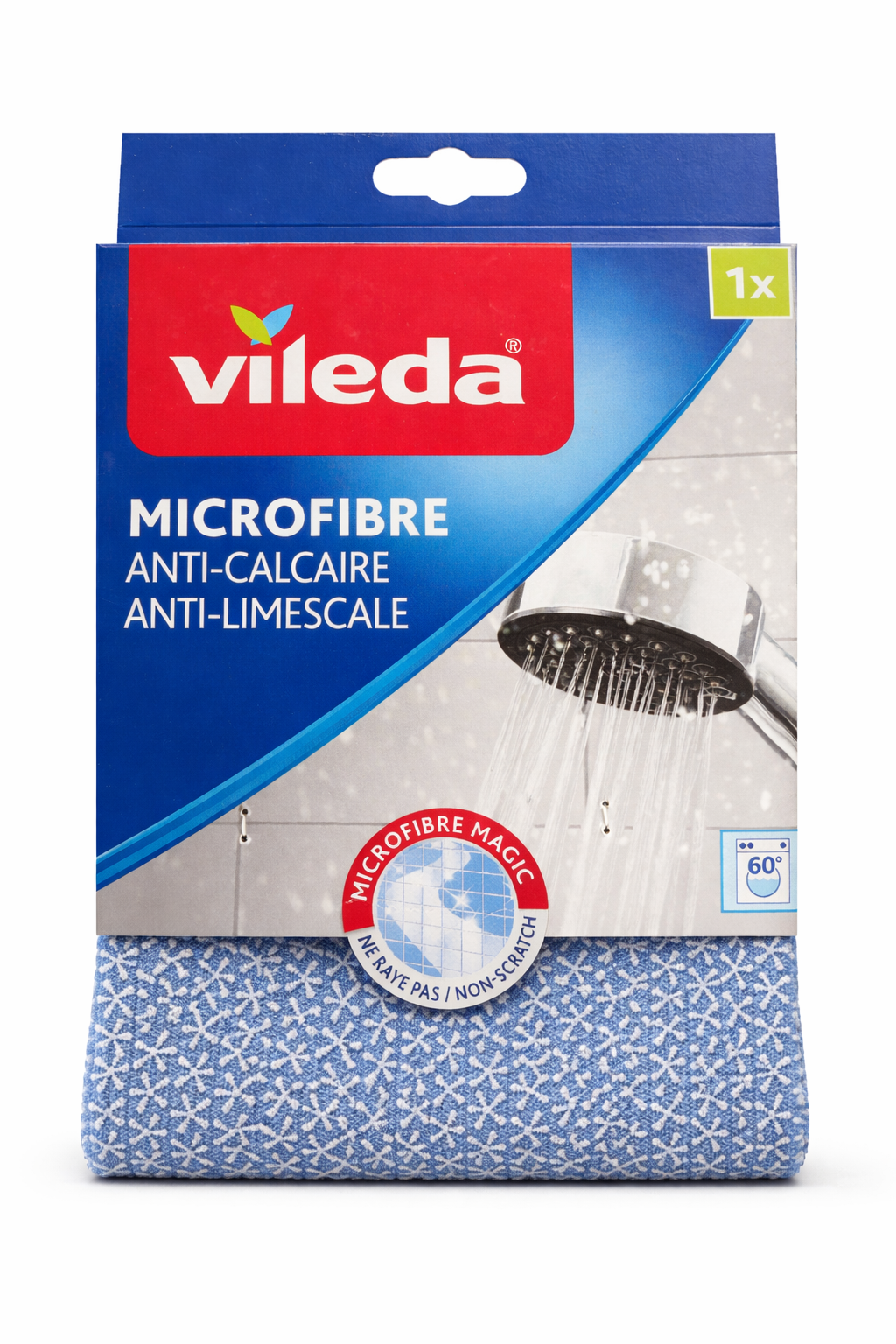 Vileda  Anti-Kalk Mikrofasertuch Allzwecktuch 34x33 cm